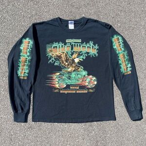 Eagle Motorcycle 68th Bike Wk Vtg 2009 Daytona Gildan L/S T-Shirt Men’s (L)
